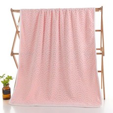 원이네 클래식 체크 바스타월, 핑크, 1개