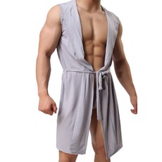 Ahope 男士浴袍 M, 灰色, 1個