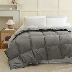 FLORA Vesta 雙面混紡薄被, 炭灰色