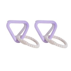 모어펫 반려동물 삼각형 터그 놀이 밧줄 장난감, 퍼플, 2개