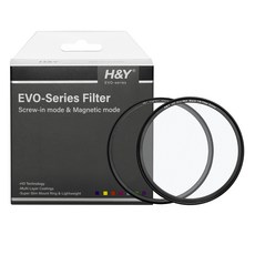 에이치앤와이 HD Evo 1/8 블랙미스트 마그네틱 필터 세트 82mm, 1세트, EB8-82 (82mm)