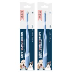 딩동펫 댕냥 브러쉬 베이직 칫솔, 혼합색상, 2개