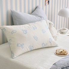 shez Home 厚實純棉枕頭套 2入, 伯尼茲 象牙白