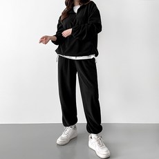 JAL BBA JEAN 女款素色半拉鍊領長袖衛衣+長褲