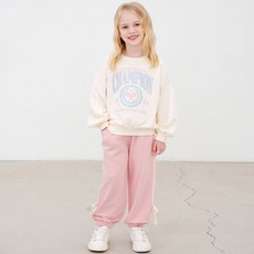 andiapple 女童邱比特天使寬鬆版型束口褲上下套裝