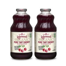 Lakewood 純酸櫻桃汁, 946ml, 2個