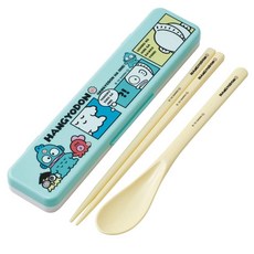 Skater 抗菌便當餐具組, 人魚漢頓, 湯匙 + 筷子 + 收納盒, 1套