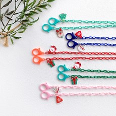 孩童聖誕節造型口罩掛繩 5入組