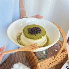 奶油風藝術品 甜點 冰淇淋 優格 碗 盤 ONE SIZE YY58017, 1個, 白色