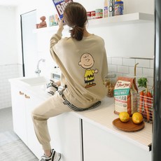 PINKSISLY 女款查理布朗運動套裝