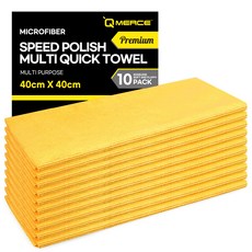 QMERCE 極速拋光多功能快乾巾, 10個, 黃色