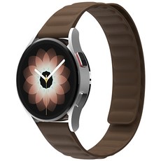 신지모루 스마트 워치 가죽 레더 링크 스트랩 밴드, 브라운