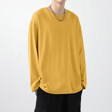 소니오 남성용 긴팔 솔리드 멀티 컬러 티셔츠