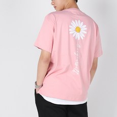 아우라큐 남녀공용 20수 트임 빅사이즈 통기성 반팔 티셔츠 P07