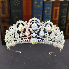 Estella 自助婚紗時尚稜鏡皇冠 H2081 EST323, 銀色, 1個