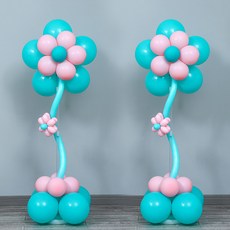 P&B UNITY DIY微笑雛菊大型皇冠氣球支架組合套組, 05)DIY大型氣球支架 藍色, 1套