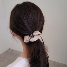 바비수 골튼 트윙클 리본 곱창 머리끈