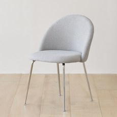 룸앤홈 그레네 크롬체어, 부클그레이, 2개