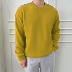 長袖羅紋寬鬆針織衫