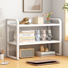 D&O 桌上整理空間收納小型層架, 白色, 2層