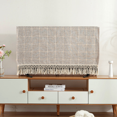 미소로운 인테리어 TV 모니터 테슬 더스트커버 STYLE4, 브라운