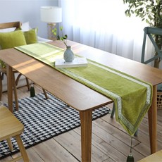 Homeflow 加厚雪尼爾棉絲絨款高級桌旗, 30 x 180 cm, 混色