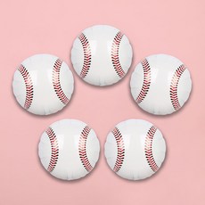 파티공구 야구공모양 은박풍선, 5개