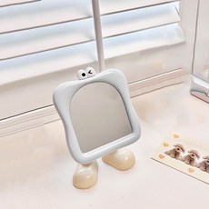 Mondspot Wink 支架腿可愛粉彩書桌桌上型鏡子 YY57705, 藍色