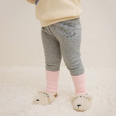 milkmile Berry Thing 小熊貂絨刷毛拼色內搭褲