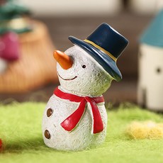 Homeflow 童話感可愛聖誕雪人裝飾品, 1個, 混合色