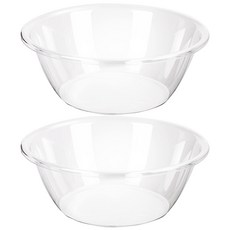 Monaco Olive 透明圓形臉盆 中型, 2個, 透明