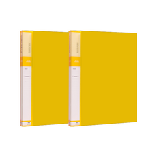 Wiz Office PP 彩色索引文件夾 A3 20頁, 黃色, 2個