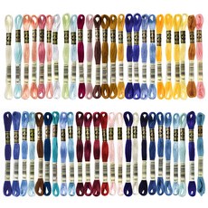 DMC 棉質繡線 25號 50色組, 742 至 828, 8m