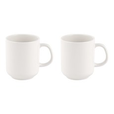 LENANSE Monde 馬克杯, 2個, 奶油白