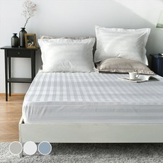 PACO HOME Pennyroyal 60支高密度條紋緞面提花單層床墊套