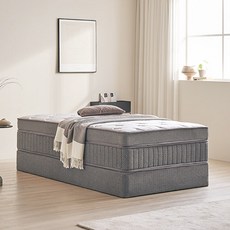 잉글랜더 포텐 포켓 분리형 필로우탑 매트리스 그레이 방문설치, 380mm