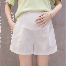 편한 린넨 봄 여름 임산부 반바지 임부복