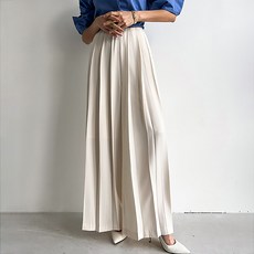 르베리나 여성용 칼주름 플리츠 팬츠