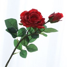 人造玫瑰 YT_RC043 4入, 紅色, 4個