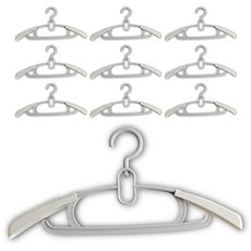 itgom 兒童用防滑衣架, 灰色, 10個