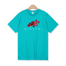 디엘크리 남여공용 통기성 플로랄 어센틱 17수 반팔 티셔츠