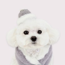 ITS DOG 寵物珍珠貝花髮帶, 1個, 灰色