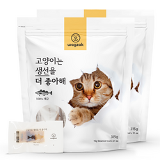 와그작 고양이는 생선을 더 좋아해 간식 21p, 대구, 315g, 2개