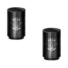 Booth Market 鋼製設計按壓式開瓶器, 綿羊黑色, 2個