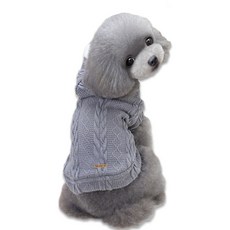 DING DONG PET 寵物泰迪連帽T恤, 灰色