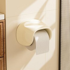 Mirnoa 多巴胺藝術彩色擺件壁掛式面紙盒 MMM3415, 奶油色, 1個