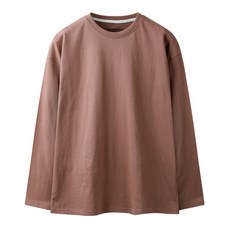 HARRISON HOMME 男士 Overfit 圓形純色長袖 T 恤 2013 ITD1009