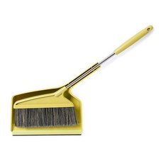 CleanMate 細纖維掃把+畚箕組, 1組, 淺綠色