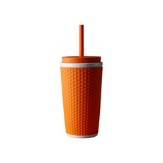 까사무띠 투고 텀블러, 오렌지, 400ml, 1개