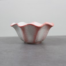 Dalsogum 甜點 優格 麥片 家庭咖啡館 冰淇淋 花朵碗, 1個, 粉紅雪酪